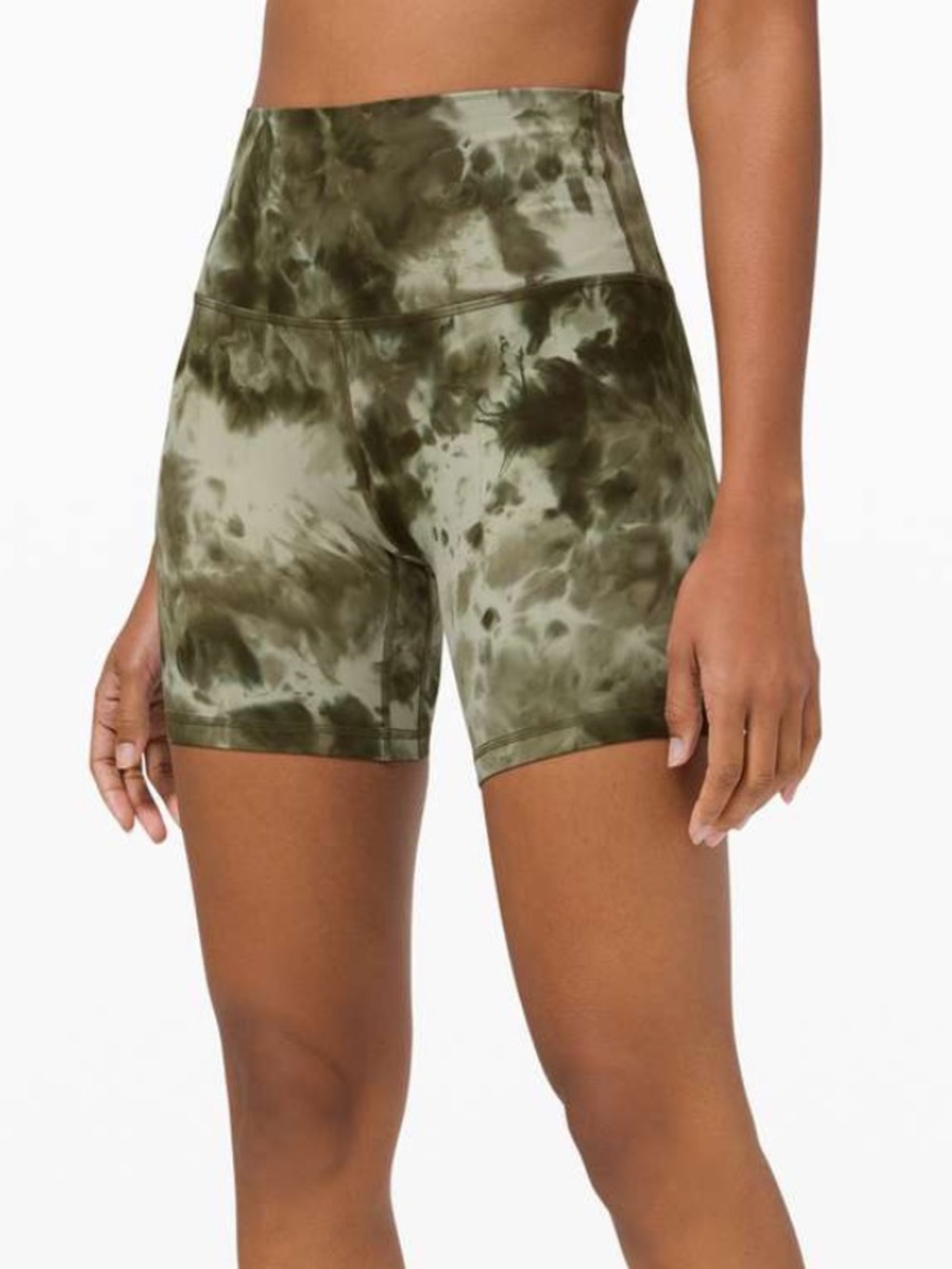 Lululemon Align High-Rise 6" Diamond Dye Light Sage Shorts